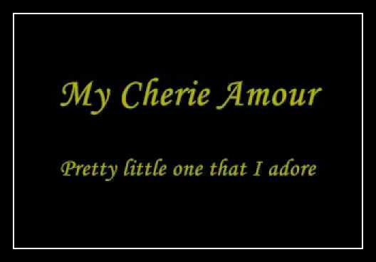 My Cherie Amour Ringtone Download Free